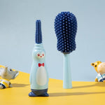 Blue Silicone Bottle Cleaning Brush, 4-in-1 Baby Bottles Cleaner Set - Bottle/Straw/Nipple/Neck Brushes BCP1048B