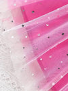 Girls' Sparkling Sequin Mesh Dress with Ruffle Trim - Sleeveless, Perfect for Spring/Summer Parties & Holidays FD6110I