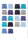 Set of 6 Boys' Boxer Shorts Featuring Cute Animals, Vibrant Colors, And Various Patterns; Comfortable, Breathable, Machine Washable, And Easy to Care For US6113C