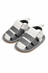 JF Grey & White Summer Rubber-Soled Sandals for Boys SDL7560B