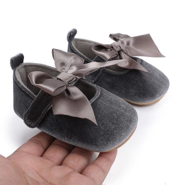 Gray Fashionable Baby Girl's Shoes SH7142C