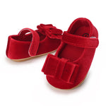 Red Princess Bow Tie Baby Girl Toddler Shoes SH7123B