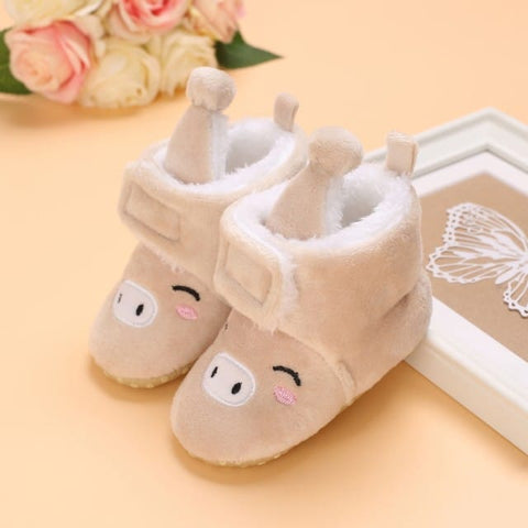 Cream Color Toddlers Winter Fashionable Boys And Girls Shoes SH7147A