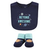 HB 5 Pieces Bibs & Socks Set, Beyond Awesome BB2019G