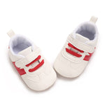 White & Red Baby Shoes SH7120C