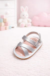 JF Silver Color Summer Rubber-Soled Sandals for Girls SDL7558B
