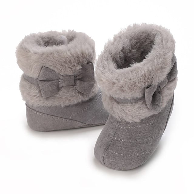 Gray Cute Comfortable Baby Warm Shoes SH7148A