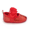 Red Cute Flower Princess Baby Girl Booties BTS9118B