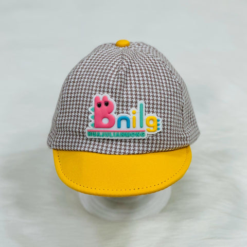 Fashion Baby Mustard & White Bling Cap CP5024A