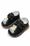 Black Cartoon Character First Walkers Baby Shoes SH7180A