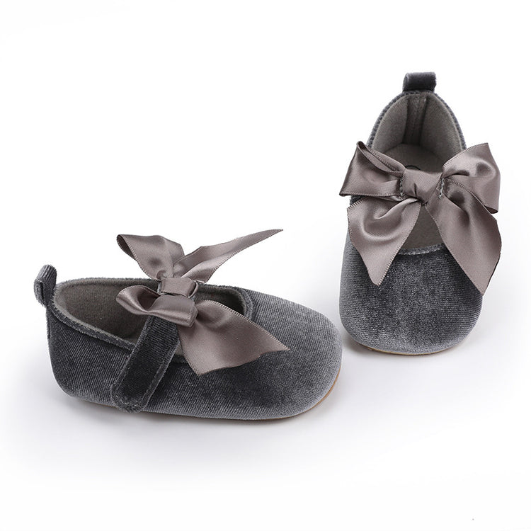 Gray Fashionable Baby Girl's Shoes SH7142C