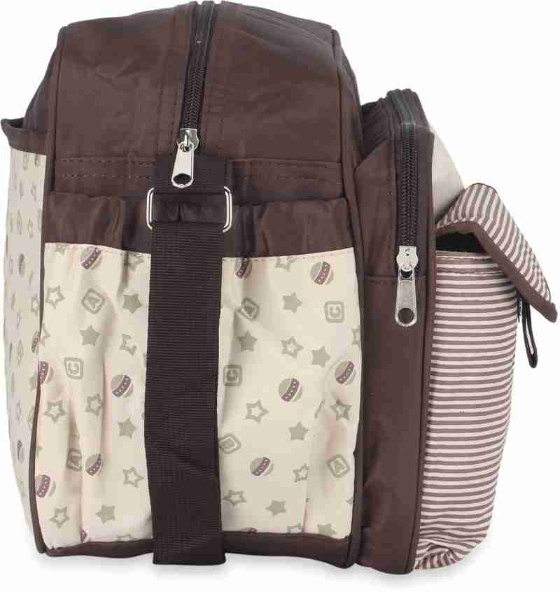 Brown Baby Diaper Bag Maternity Nappy Bag Waterproof Travel Stroller Bag BG5555A