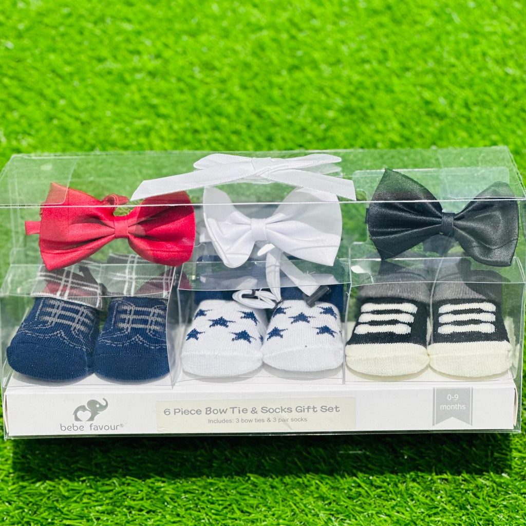 BF 6 Piece Bow Tie & Socks Gift Set SK3011D