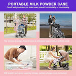 Pink Color Milk Powder Box Portable Baby Food Storage Box BCP1018C