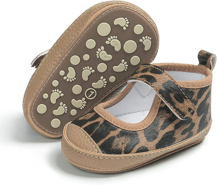 Leopard Printed Baby Girls Shoes SH7146A