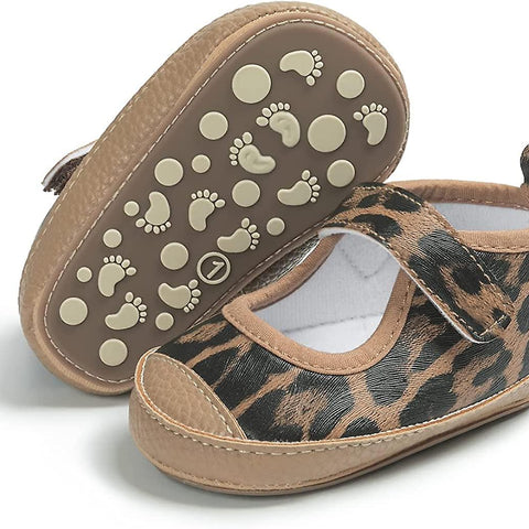 Leopard Printed Baby Girls Shoes SH7146A