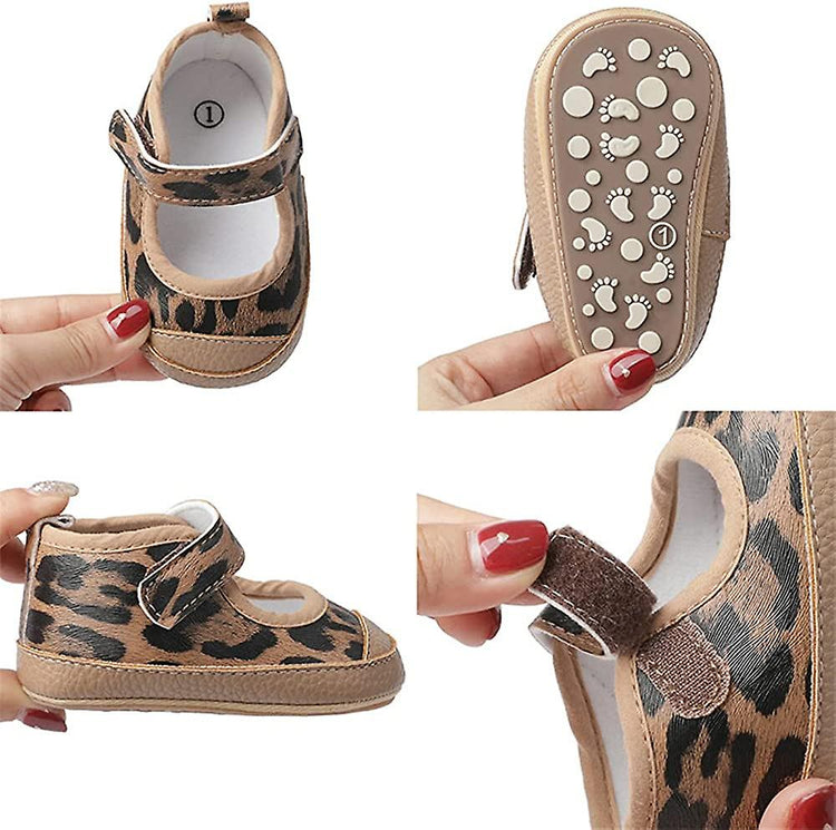 Leopard Printed Baby Girls Shoes SH7146A