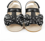 Black Bowknot Summer Adjustable Sandals SDL7513C