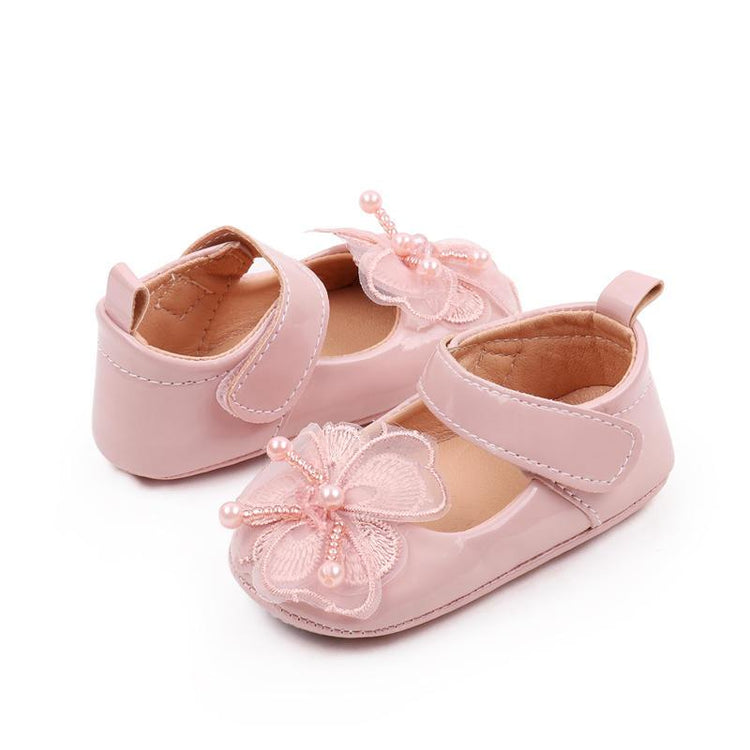 Pink New Girls Shoes Spring Autumn Princess PU Leather Shoes Cute Bowknot Toddler Shoes SH7108C