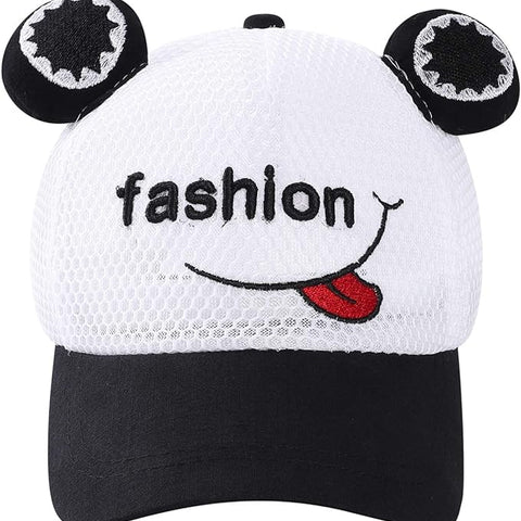 Girl's Black & White Baseball Cap CP5047A