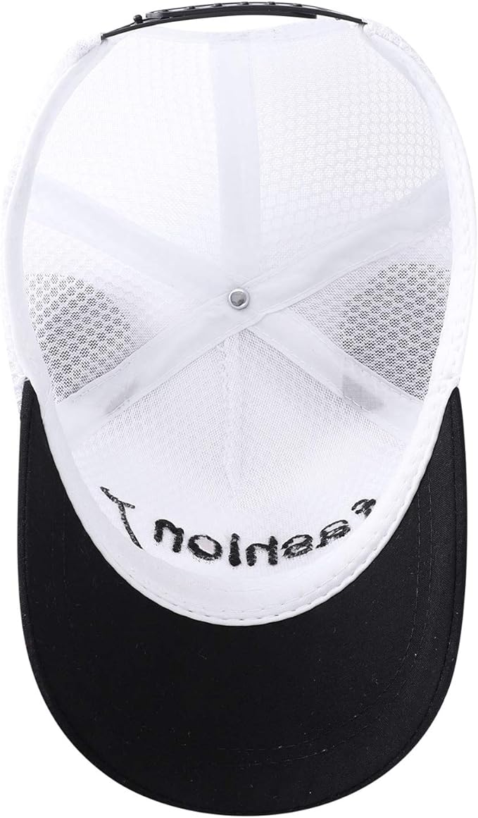 Girl's Black & White Baseball Cap CP5047A