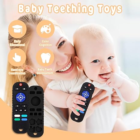 Balck TV Remote Shape Toddlers Theether BCP1033B