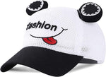 Girl's Black & White Baseball Cap CP5047A