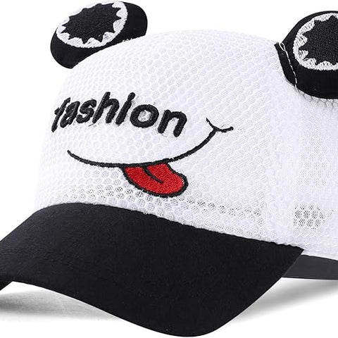 Girl's Black & White Baseball Cap CP5047A