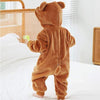 Brown Winter Baby Rompers Lion Jumpsuit  Body Suit BS6025