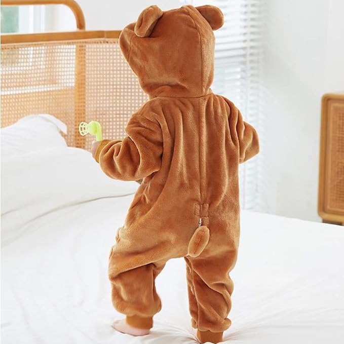 Brown Winter Baby Rompers Lion Jumpsuit  Body Suit BS6025