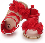 Red Cute Flower Princess Sandals SDL7514B