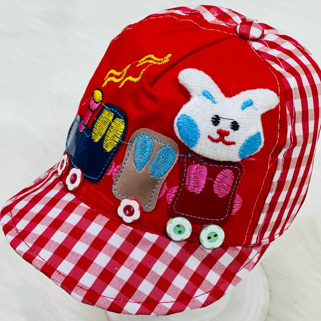 Baby Girl Fashion Red & White Cap CP5027C