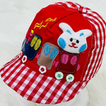 Baby Girl Fashion Red & White Cap CP5027C