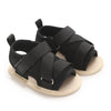 Black Outdoor Casual Sandals with Soft Sole SDL7543G