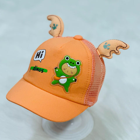 Children's Fashion Orange Hi Dinos Cap CP5021B