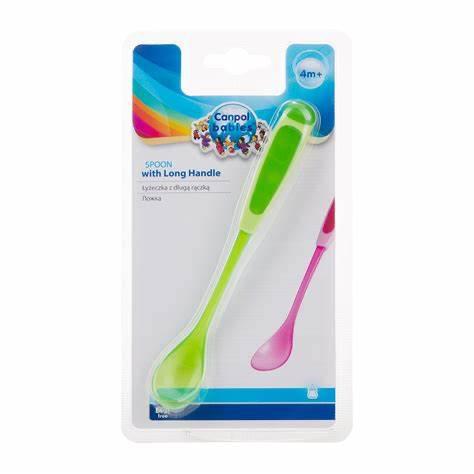 Green Babies Spoon with Long Handle 4M+ BCP1005B