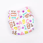 White Printed Reusable Baby Infant Nappy Cloth Diaper BCP1017D