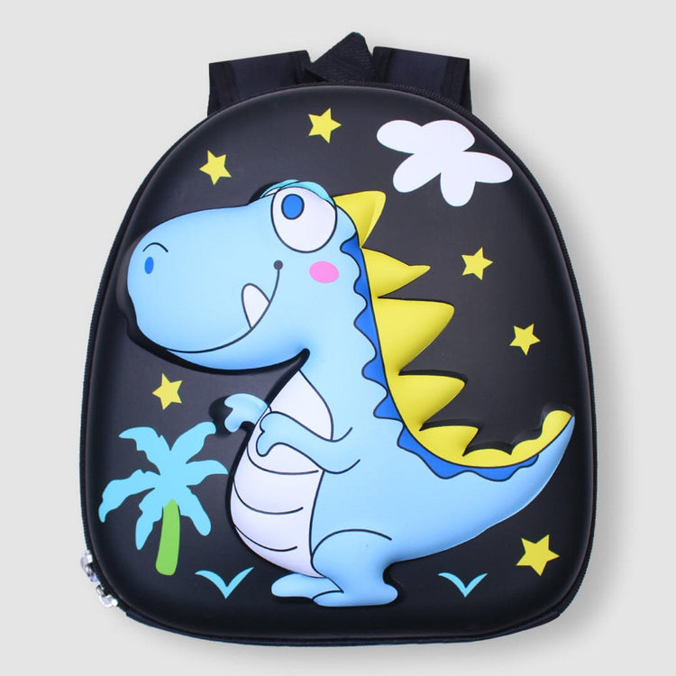 Balck Cute Dino Character Premium Quality Bag for Kids BG5518B