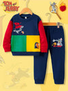 Tom and Jerry Design Baby Hoodie & Trouser Set - Soft Fleece Stuff, Machine Washable - Perfect for Winter, Perfect for Outdoor TS6419J