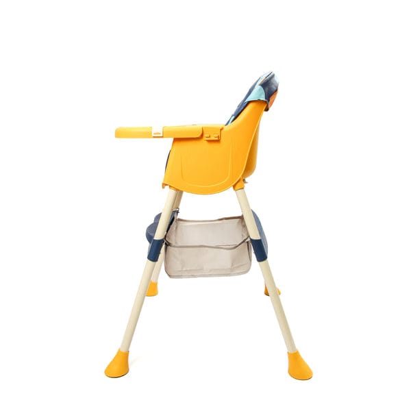 Yellow Convertible Baby High Chair with Removable Tray & Adjustable Legs BCP1014A