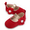 Red Flower Booties BTS9117A