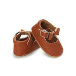 Baby Girls Brown Bow Buckle Comfortable Shoes SH7098C