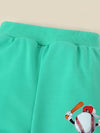 Casual Cartoon Baseball Graphic Kids Sweatshirt and Sweatpants Set - Polyester and Elastane Blend, Slight Stretch Knit Fabric, Perfect for Spring/Fall TS6099