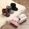 Brown Toddler Baby Girl's Boots Plus High Top Slippers Indoor Shoes For Winter Shoes SH7171C