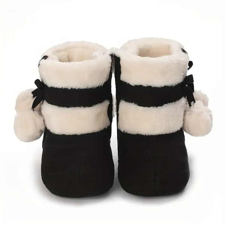 Black Cute Comfortable Baby Warm Shoes SH7132G