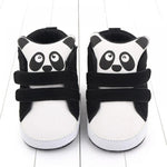 White Panda with Straps High Booties BTS9039C