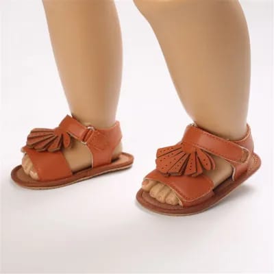 Girls Summe Soft Sole Brown Sandals SDL7531