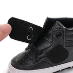 Black Baby Fashion High Booties BTS9108B