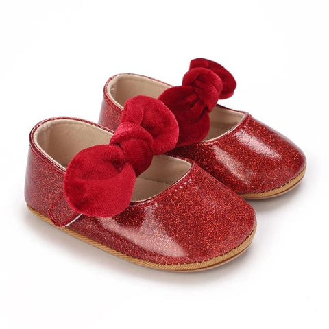 Maroon Color Baby Booties BTS9107B