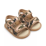 Coffee Color Camouflage Summer Cool Sandals SDL7534E